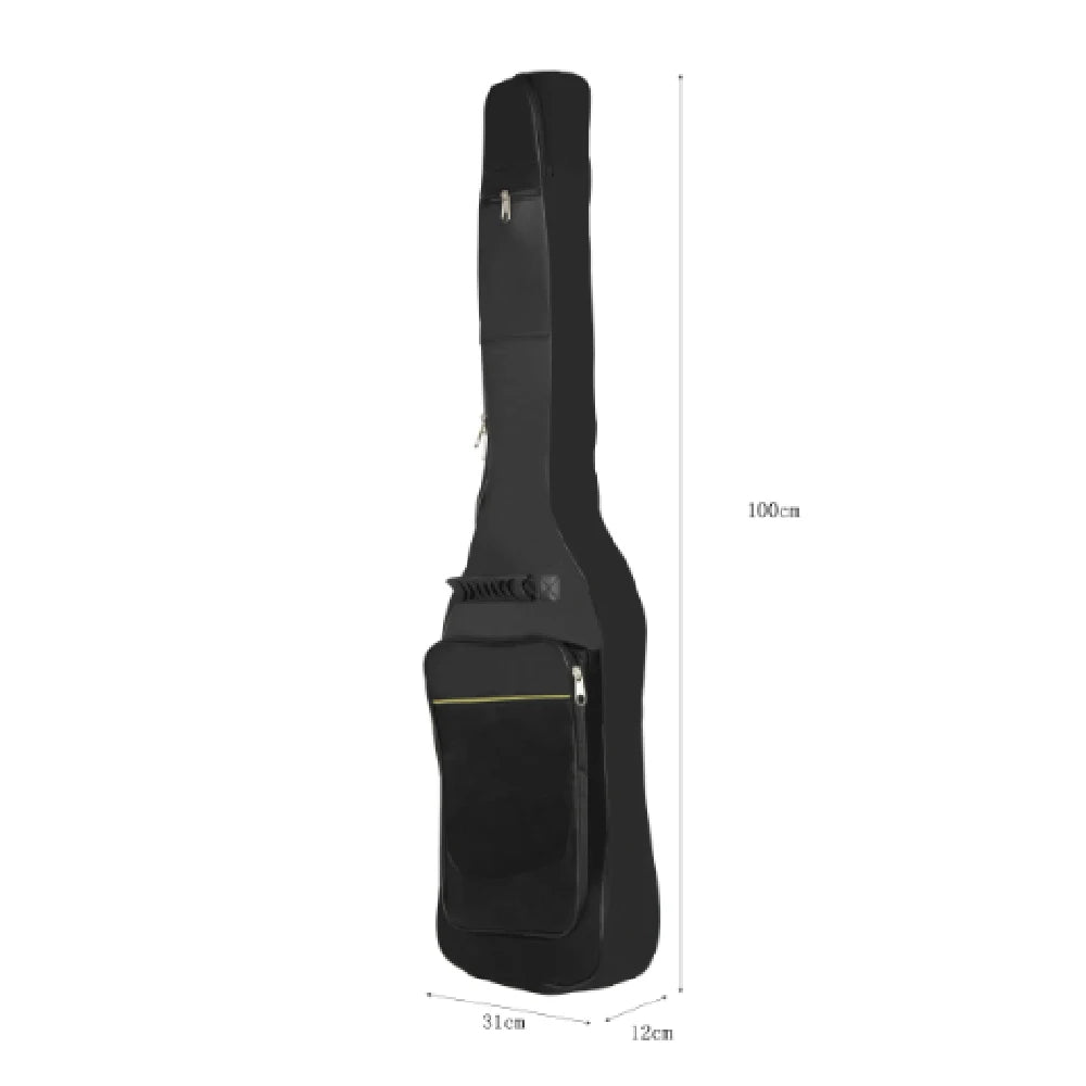 Electric Guitar Gig Bag Black Waterproof Guitar Case Double Strap Padded Bag Backpack Shoulder Straps Guitar Accessories